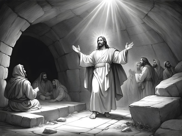 Foto die auferstehung jesu wie in der bibel