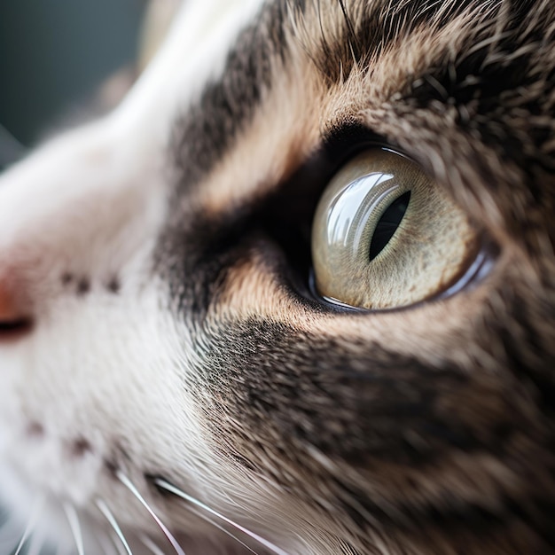 Die Augen der Katzen sind braun.