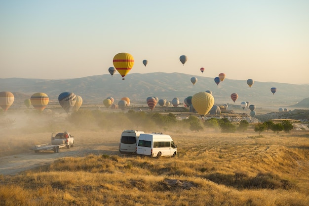 Die Ballons landen