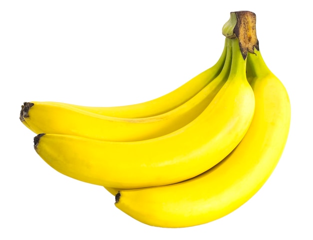Die Bananen getrennt auf dem weißen Hintergrund