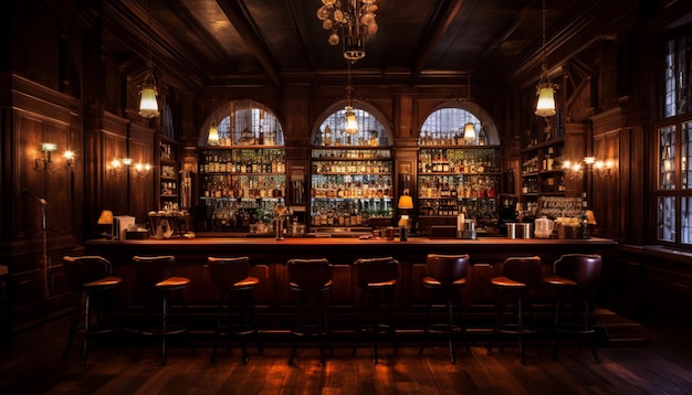 Die Bar in der Old Bank of America