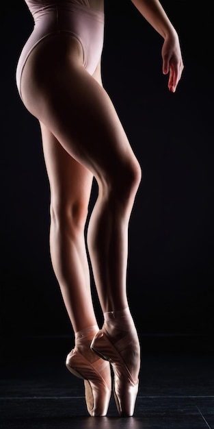 Die Beine eines Balletttänzers sind generativ.