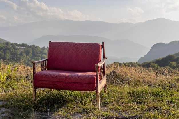 Die Berge und eine alte Sesselregion Tzoumerka Epirus Griechenland