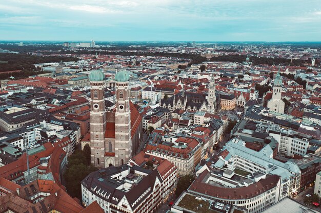 Die berühmte Frauenkirche in München, Deutschland