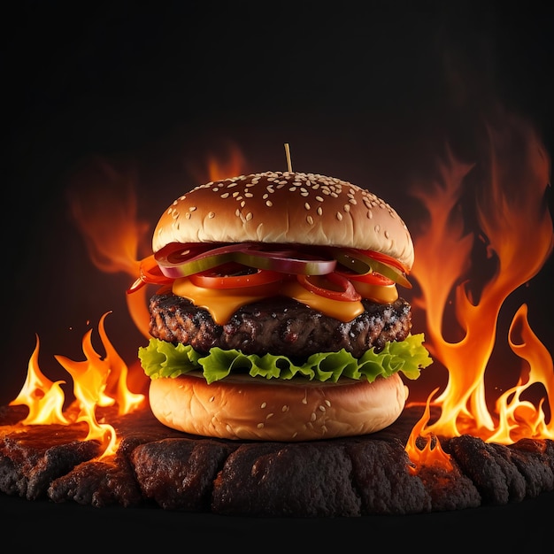 Die besten scharfen Burger-Fotografie-Bilder werden Ihr Verlangen nach generativer KI stillen