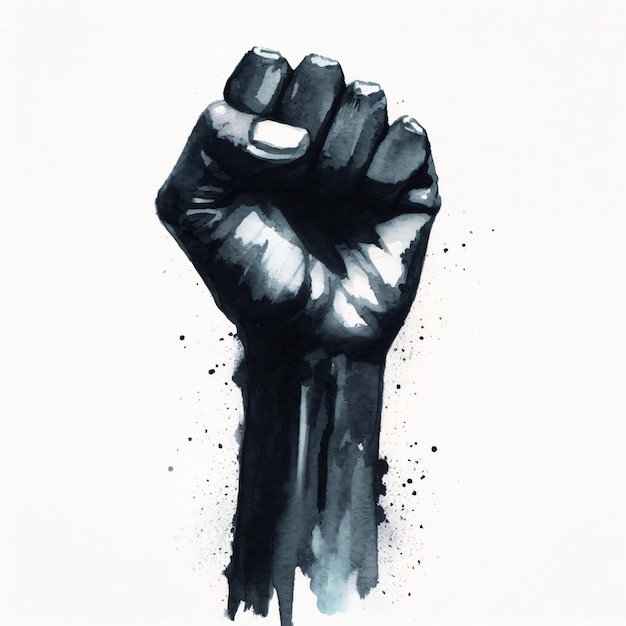 Die Black Fist-Illustration kämpft um Rechte