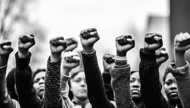 Die Black Lives Matter-Aktivistenbewegung protestiert gegen Rassismus und kämpft für Gleichheit