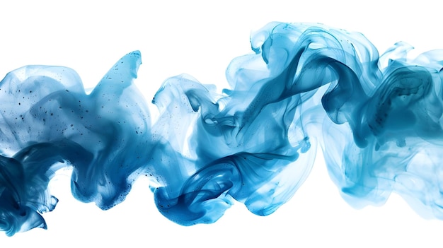 die blaue Tinte auf dem weißen Hintergrund ist ein Gemälde von einer Person