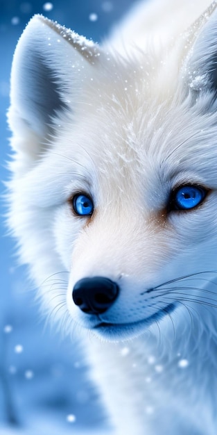 Die blauen Augen eines Wolfes