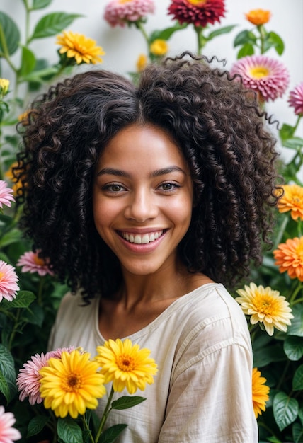 Die Blüte leuchtet mit natürlicher Schönheit unter den Blumen