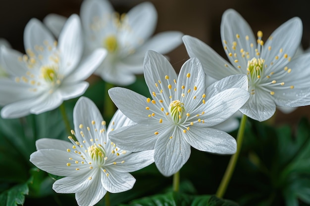 die Blüten einer Morgenpflanze in der Frühlingssonne professionelle Fotografie