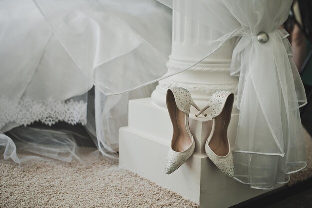 Foto die brautschuhe vor der hochzeit 4325