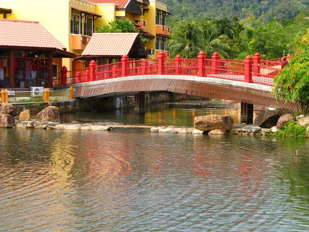 Die Brücke auf der Insel Langkavi Malaysia