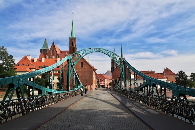 Die Brücke in Breslau in Polen in