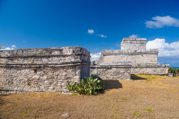 Die Burg Maya-Ruinen in Tulum Riviera Maya Yucatan Karibik Mexiko