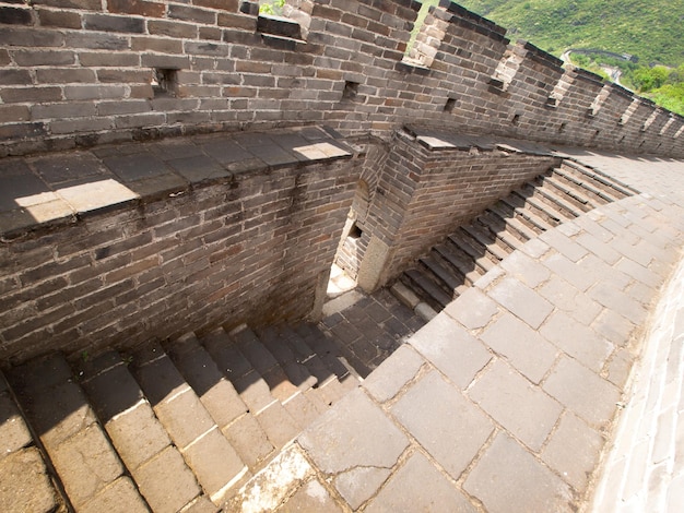 Die Chinesische Mauer im Abschnitt Mutianyu bei Peking.