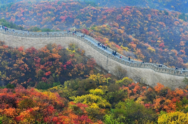 Die Chinesische Mauer im Herbst