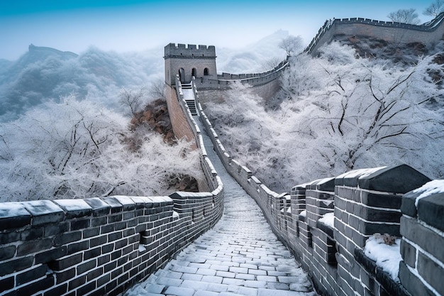 Die Chinesische Mauer im Winter