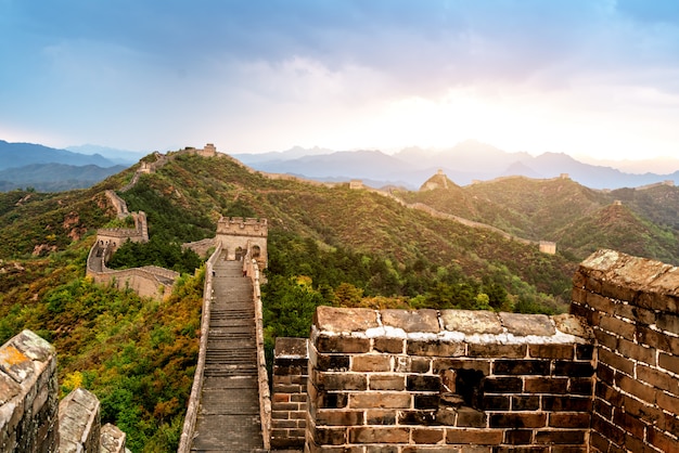 Foto die chinesische mauer.