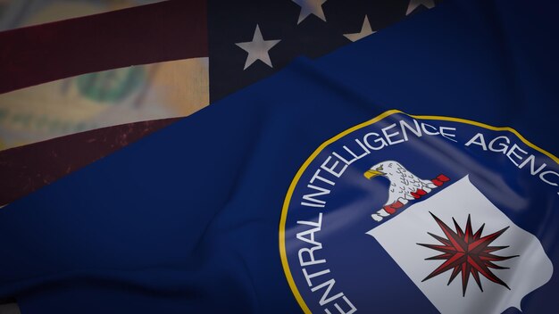 Foto die cia oder central intelligence agency ist die wichtigste ausländische geheimdienstbehörde