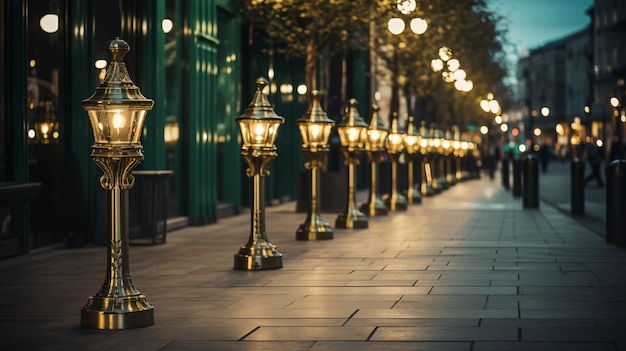 Die Dekoration von Straßenlampen verbessert die Schönheit verschiedener Veranstaltungsorte