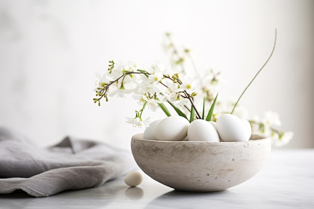 Die delikate Einfachheit des Osters in der Innenarchitektur