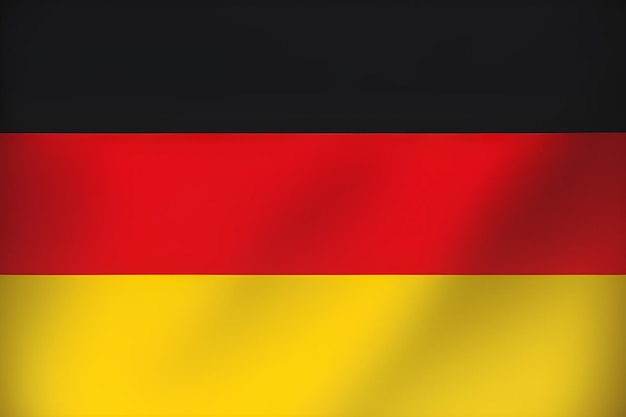 Die deutsche Flagge ist eine schwarz-rot-gelbe Flagge.