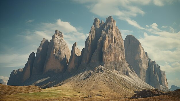 Die Dolomiten Drei Gipfel des Lavaredo in den italienischen Dolomiten