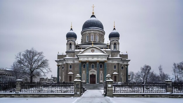 Die Dormitionskathedrale in Wladimir im Winter