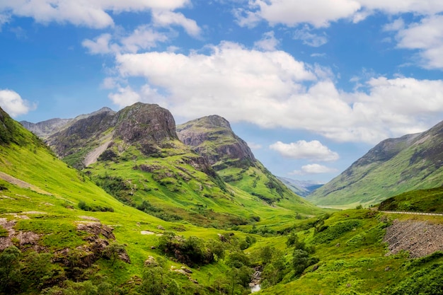 Foto die drei schwestern von glencoe in schottland