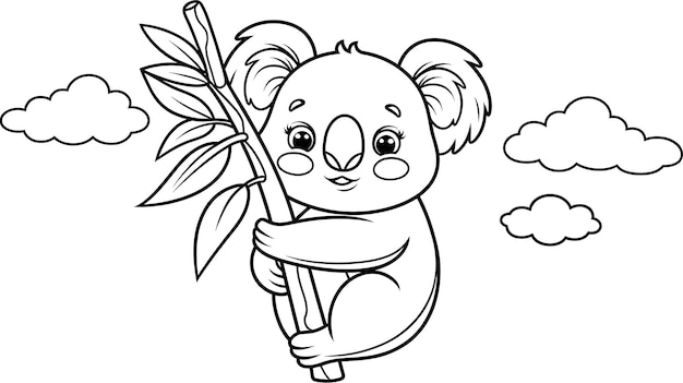 Die entzückende Koala zu malen
