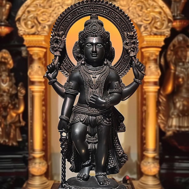 Die Erforschung des schwarzen Steinguds von Lord Ram und Lord Vishnu