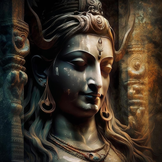 Die erstaunliche generative KI der Lord Shiva-Statue