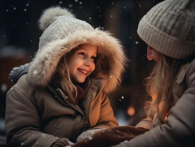 Die Familie feiert gerne den Heiligabend zusammen