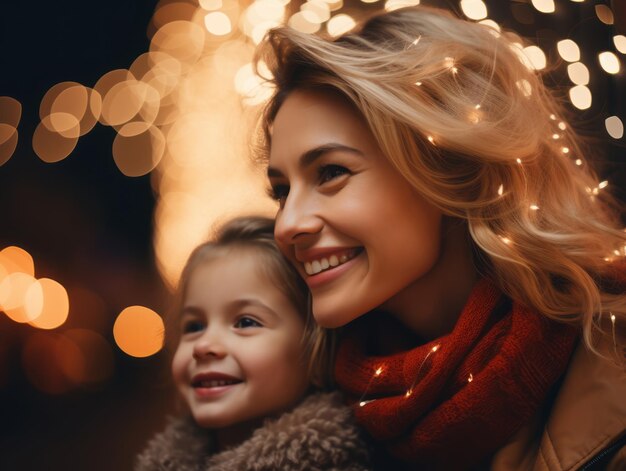 Foto die familie feiert gerne den heiligabend zusammen