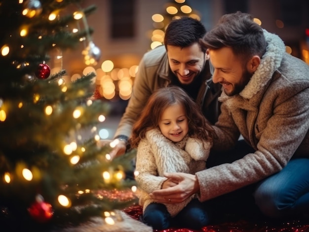 Die Familie feiert gerne den Heiligabend zusammen