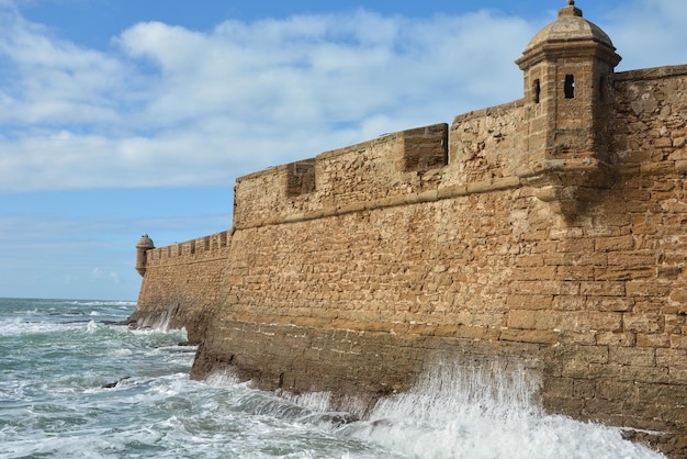 Die Festung San Sebastián Castillo de San Sebastián in Cádiz