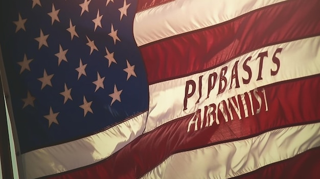 Die Flagge der USA und der Text „Presidents Day“ markierten die generative KI