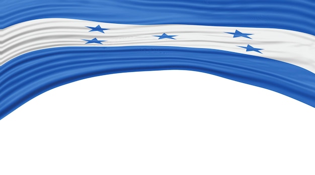 Die Flagge von Honduras Wellen Nationale Flagge Clipping Path