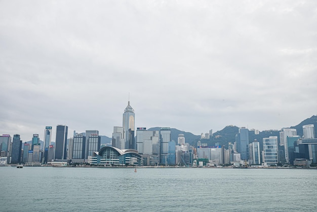 Foto die freie skyline von hong kong