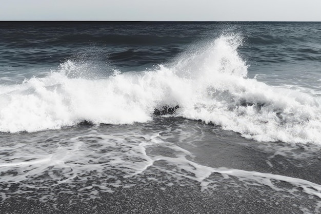 Die ganze Nacht über brachen die Wellen im Schwarzen Meer