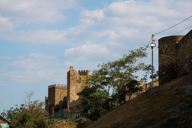 Die genuesische Festung ist eine alte Festung in der Stadt Sudak auf der Halbinsel Krim