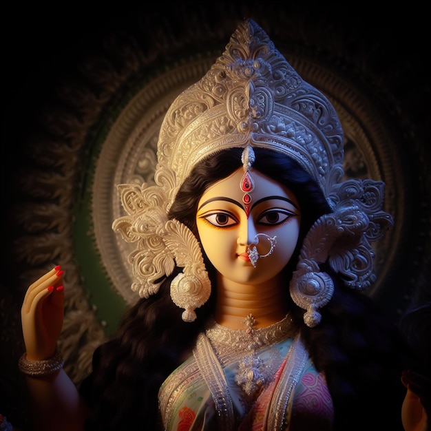 Foto die göttin durga jai mata di