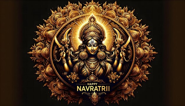 Foto die göttin durga navratri spezielle illustration