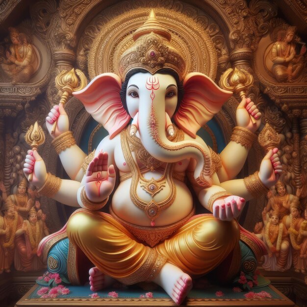 Die göttliche Gegenwart von Lord Ganesh an Ganesh Chaturthi