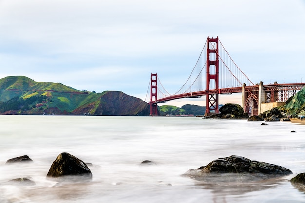 Foto die golden gate bridge in san francisco, kalifornien, usa