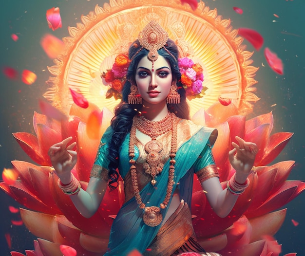 Die Größe von Lakshmi Pooja