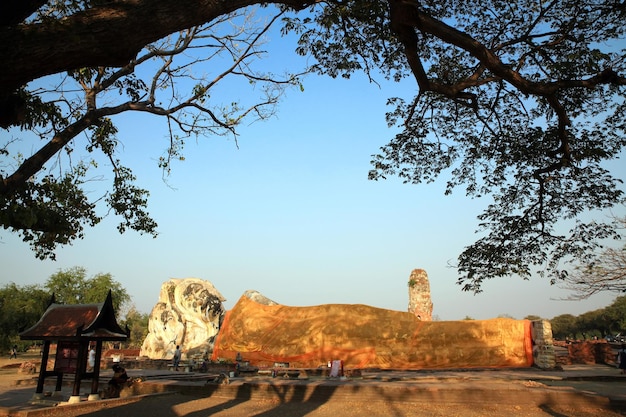 Die große Buddha-Statue sieht wunderschön aus.