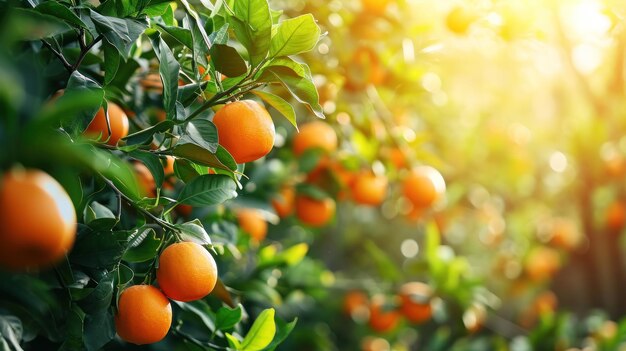 Die großzügige Oase Ein majestätischer Baum voller üppiger, sonnenverwöhnter Orangen