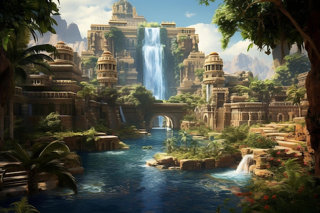 Die Hängenden Gärten Babylons legendäres Paradies